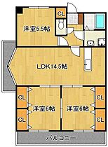 レイ・ブリック若園  ｜ 福岡県北九州市小倉南区蜷田若園2丁目（賃貸マンション3LDK・3階・75.18㎡） その2