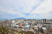 市街地と桜島が一望できます