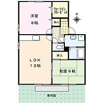 福岡県久留米市江戸屋敷2丁目20-3（賃貸アパート2LDK・1階・60.00㎡） その2