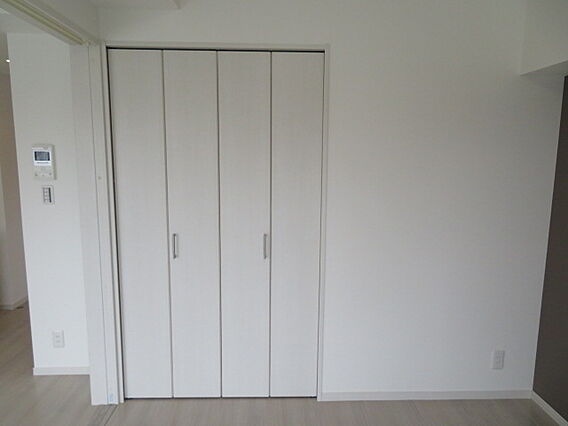 5帖洋室の収納...