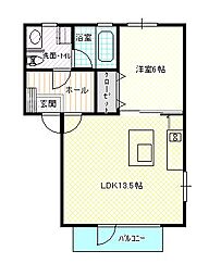 Placer27 1LDKの間取図画像