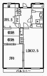カインドネスQ 2LDKの間取図画像