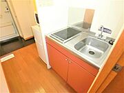 ２口コンロ　室内全自動洗濯機完備です。