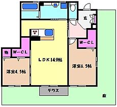 グランデュールASHIYA B棟  ｜ 兵庫県芦屋市岩園町（賃貸アパート2LDK・1階・65.35㎡） その2