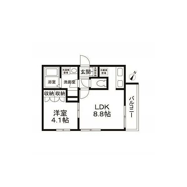 WOOD　HOUSE　WEST 2階 | 東京都目黒区中町 賃貸マンション 間取