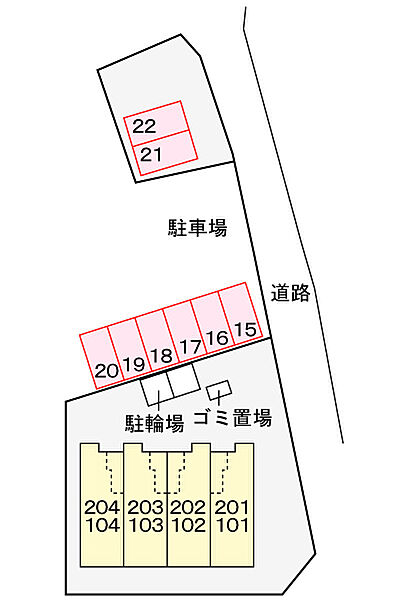 山口県宇部市開１丁目(賃貸アパート1R・1階・32.23㎡)の写真 その22