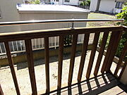 ウッドデッキバルコニー付き