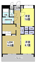 リンピア愛野 302 ｜ 静岡県袋井市愛野南４丁目10-7（賃貸マンション2LDK・3階・66.58㎡） その2