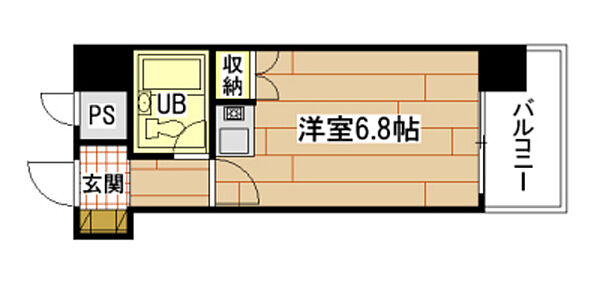 ダイアパレス皆実町 ｜広島県広島市南区皆実町6丁目(賃貸マンション1R・4階・17.86㎡)の写真 その2