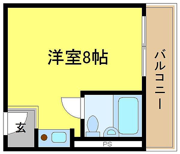 平野エアクリアロイヤルハイツ ｜大阪府大阪市平野区西脇２丁目(賃貸マンション1R・5階・20.03㎡)の写真 その2