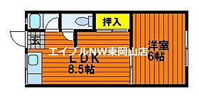 コーポからまつ  ｜ 岡山県岡山市中区乙多見（賃貸アパート1LDK・2階・29.16㎡） その2