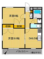 モンテクレーセB 2階