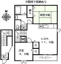 アルハンブラ 202 ｜ 埼玉県蓮田市大字城（賃貸アパート2LDK・2階・58.17㎡） その2