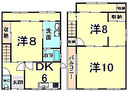 富松町1丁目貸家