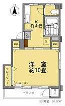 ベルコート井草 301 ｜ 東京都杉並区井草２丁目1-10（賃貸マンション1K・3階・34.07㎡） その2