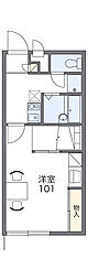 レオパレスJOHNAN 1Kの間取図画像