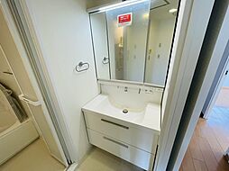 [洗面] 【独立洗面台】鏡裏収納・シャワー水栓等を兼ね備えた洗面化粧台！