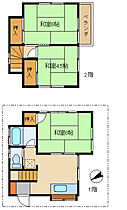 千葉県千葉市花見川区朝日ケ丘３丁目2-33（賃貸一戸建3K・--・49.57㎡） その2