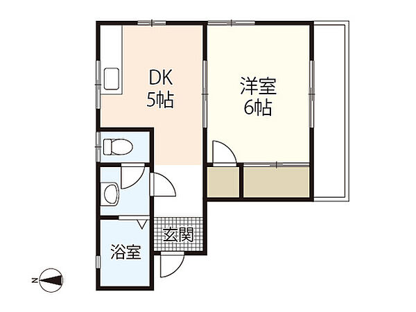 今村ビル ｜広島県広島市南区段原南1丁目(賃貸マンション1DK・2階・26.15㎡)の写真 その2