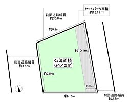 大阪市東淀川区東淡路五丁目　建築条件なし売り土地　6