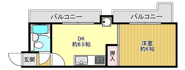 ホームズ 楠六住宅 1k 賃料5 9万円 4階 34 7 賃貸マンション住宅情報