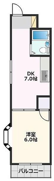 第2四井コーポ 305｜大阪府摂津市千里丘5丁目(賃貸マンション1DK・3階・30.00㎡)の写真 その2