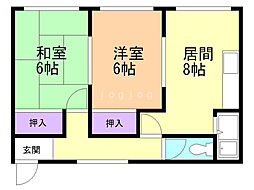 間取図画像 2LDK
