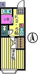 ハイツオーキッド 1Kの間取図画像