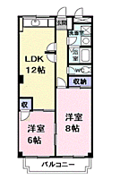 パティオ国分  ｜ 大阪府柏原市国分市場２丁目（賃貸マンション2LDK・1階・56.70㎡） その2