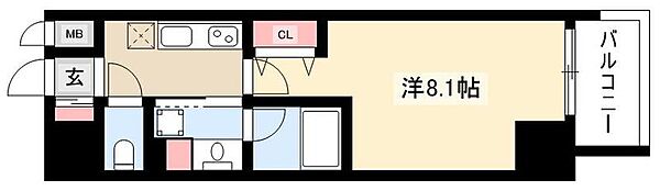 レジデンシア　マルノウチ　ノース ｜愛知県名古屋市西区幅下2丁目(賃貸マンション1K・10階・27.28㎡)の写真 その2