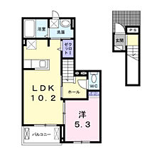 ラーク豊田町I 203 ｜ 大分県中津市豊田町14番地21（賃貸アパート1LDK・2階・42.60㎡） その2