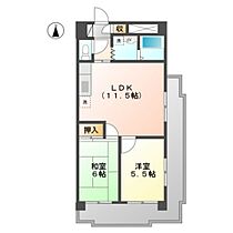 岡山県岡山市北区今1丁目（賃貸マンション2LDK・3階・50.50㎡） その2