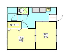 サークルギヴ 2Kの間取図画像