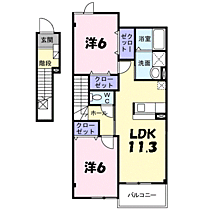 ファミールメゾン  ｜ 兵庫県丹波市氷上町横田（賃貸アパート2LDK・2階・58.52㎡） その2