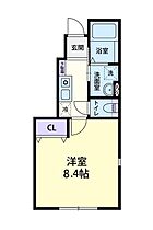 Foliar（フォーリア） 106 ｜ 栃木県栃木市都賀町家中（賃貸アパート1K・1階・25.40㎡） その2