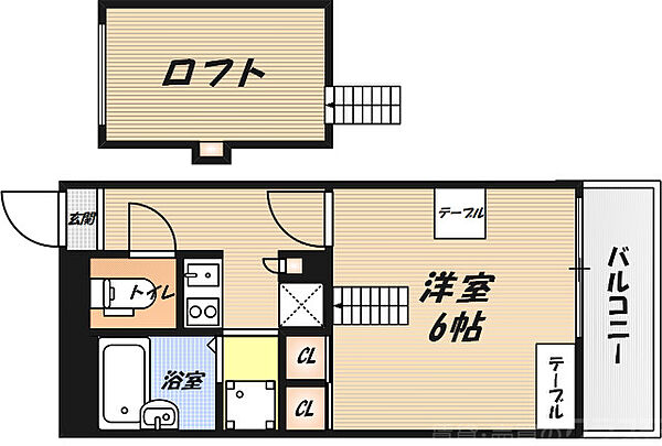 レオパレス銀河 ｜大阪府高槻市安満西の町(賃貸アパート1K・3階・20.28㎡)の写真 その2