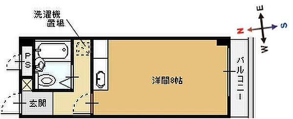 クレインハイツ ｜京都府舞鶴市亀岩町(賃貸マンション1R・1階・21.10㎡)の写真 その2