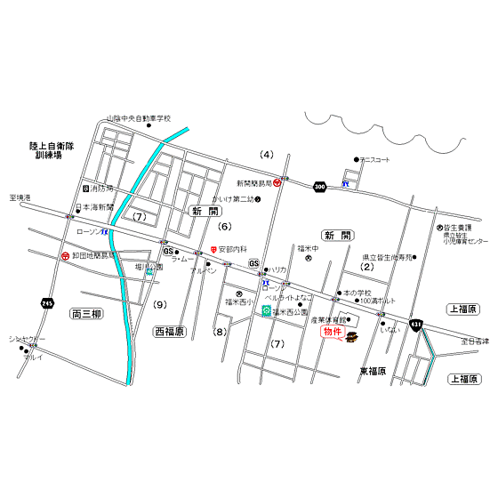 鳥取県米子市東福原8丁目(賃貸一戸建3DK・--・55.97㎡)の写真 その8