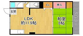 マンションみのり  ｜ 大阪府大東市北条１丁目（賃貸マンション1LDK・2階・34.00㎡） その2