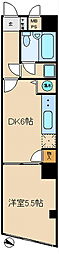 ヴェルデ千駄木グローリア初穂千駄木 1DKの間取図画像