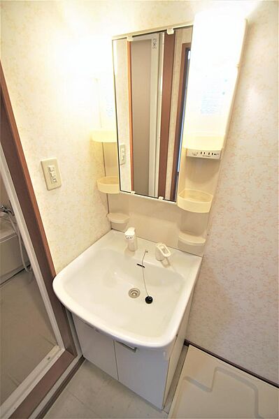 画像16:人気のシャワー付き洗面化粧台です。身だしなみを整える際に便利です。