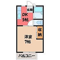 栃木県宇都宮市鶴田町（賃貸アパート1DK・2階・27.08㎡） その2