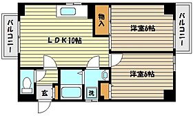 兵庫県神戸市中央区神若通６丁目（賃貸マンション2LDK・4階・46.64㎡） その2