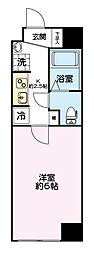 横浜平沼ダイカンプラザ2 1Kの間取図画像