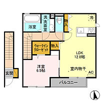 ティエード　マロン　Ａ 201 ｜ 栃木県栃木市平井町（賃貸アパート1LDK・2階・54.13㎡） その2