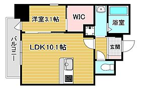 GRaCE COURT SUNATU（グレースコートスナツ） 803 ｜ 福岡県北九州市小倉北区砂津1丁目9-5（賃貸マンション1LDK・8階・32.64㎡） その2