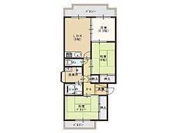 プレステージ北野田 3LDKの間取図画像