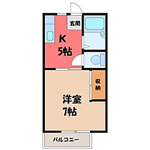 福正ハイツＦ  ｜ 栃木県宇都宮市鶴田町（賃貸アパート1K・1階・23.77㎡） その2