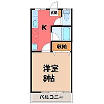 サンハイム  ｜ 栃木県宇都宮市富士見が丘4丁目（賃貸アパート1K・2階・26.49㎡） その1