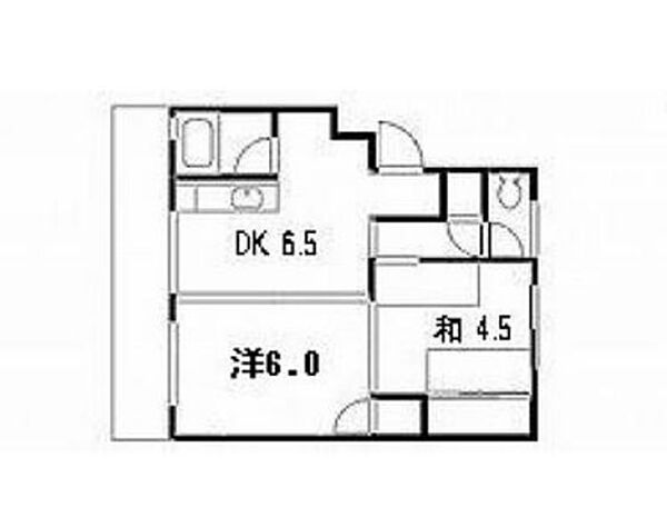 広島県広島市南区丹那町(賃貸マンション2DK・3階・37.00㎡)の写真 その2